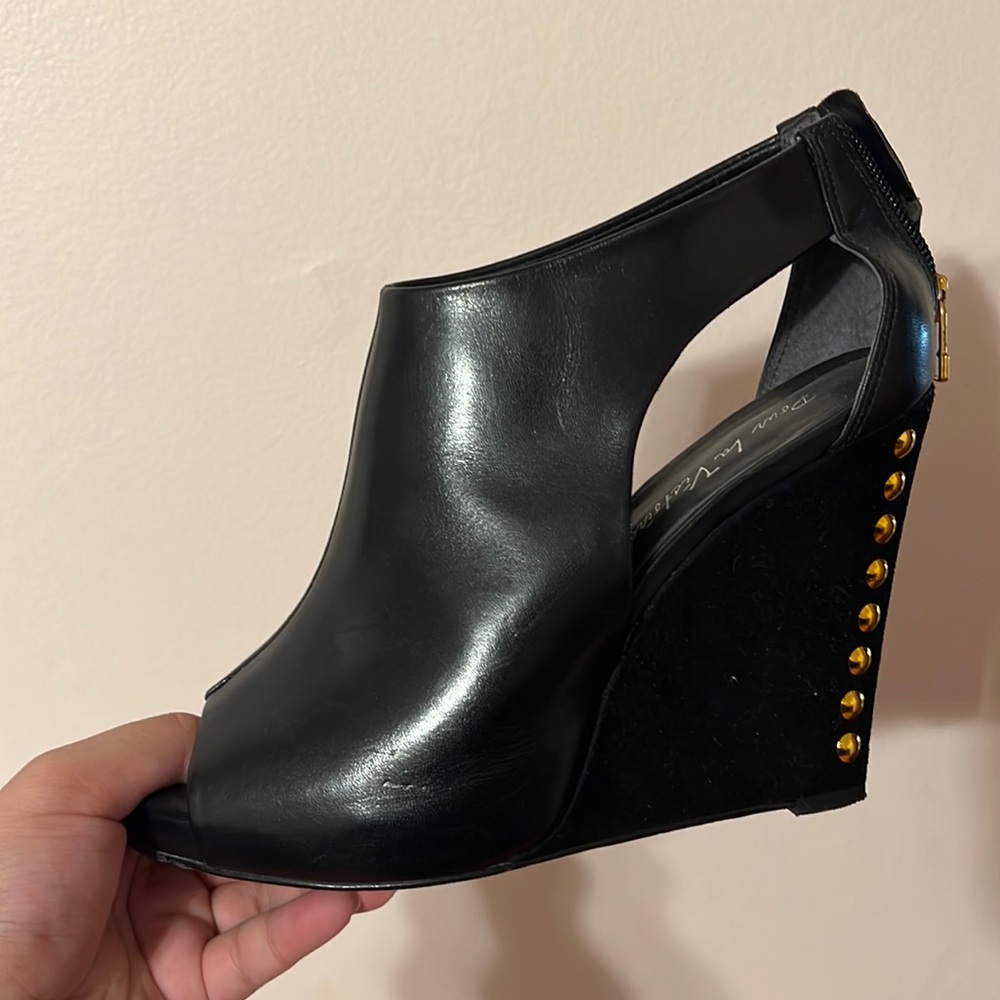 Pour La Victoire Studded Wedge Heel